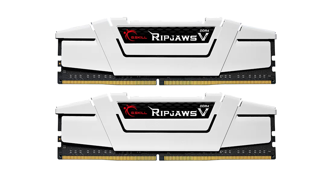 32 GB (2x16GB) DDR4-3600 G.Skill Ripjaws V CL18 - Vit, bild 3