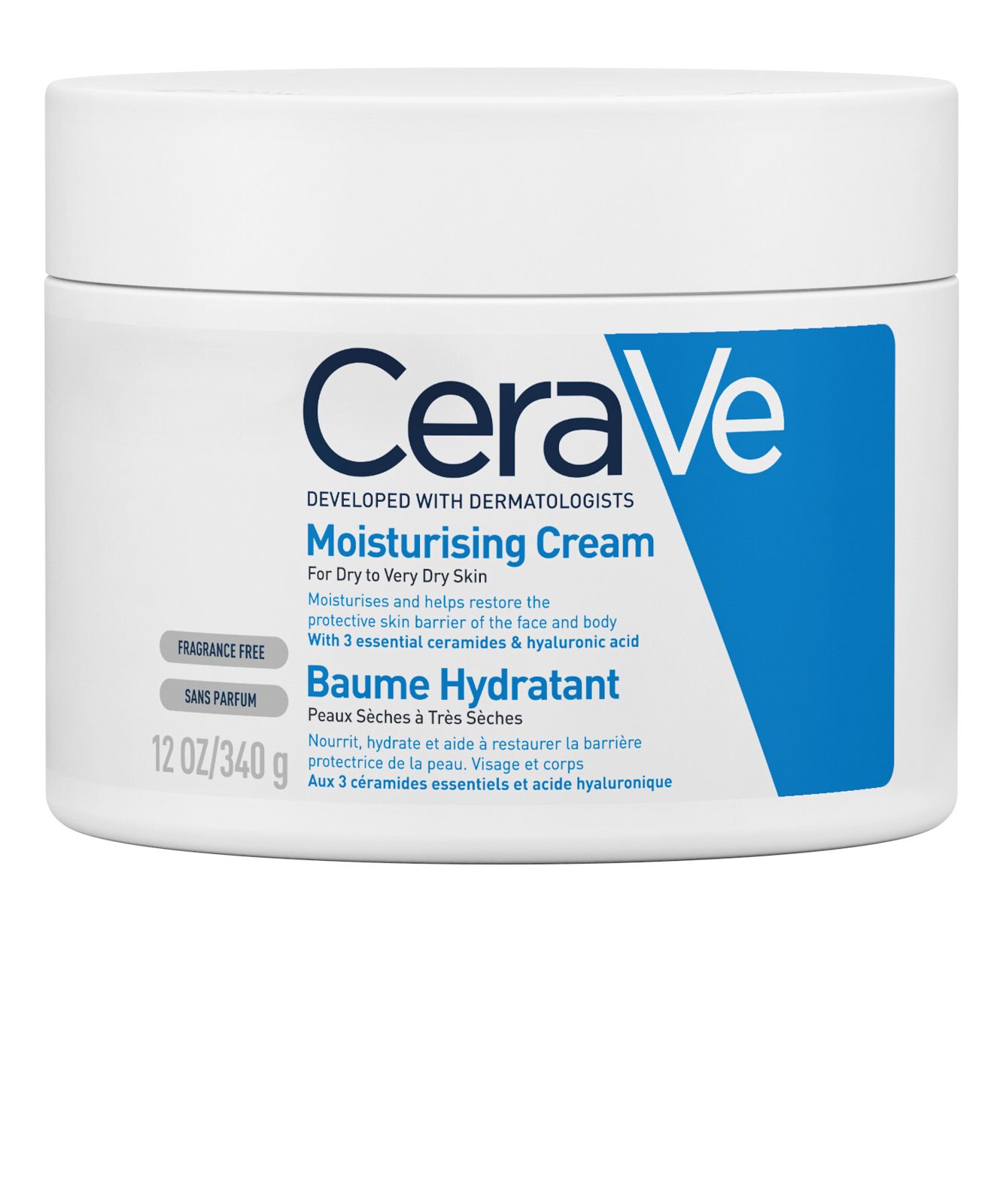 CeraVe Moisturising Cream 340g - Dry to Very Dry Skin