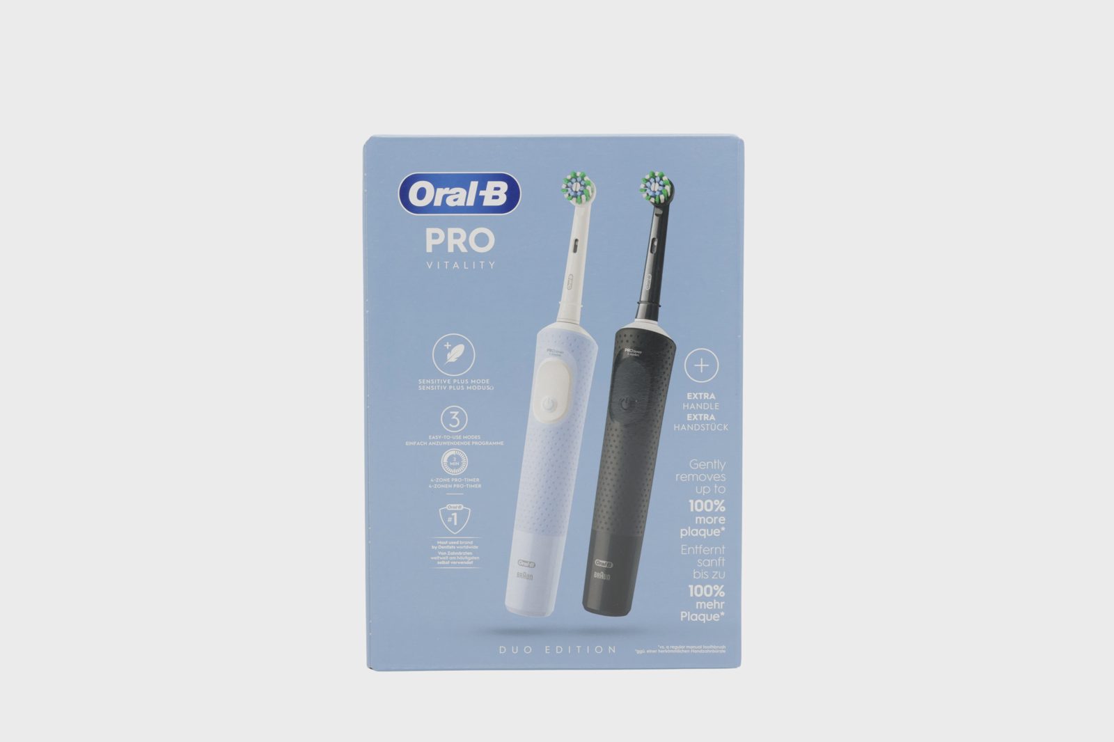 Oral-B Vitality Pro Duo eltandborsteset - Blå & Svart