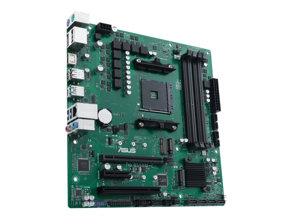 ASUS PRO B550M-C/CSM moderkort B550 Sockel AM4 Micro-ATX DDR4