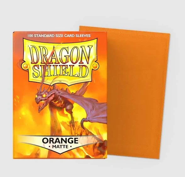 Sleeves Dragon Shield - Matte 63 x 88 mm Orange