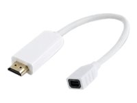 MicroConnect HDMMDP adapter Mini DisplayPort hona till HDMI hane 10 cm vit