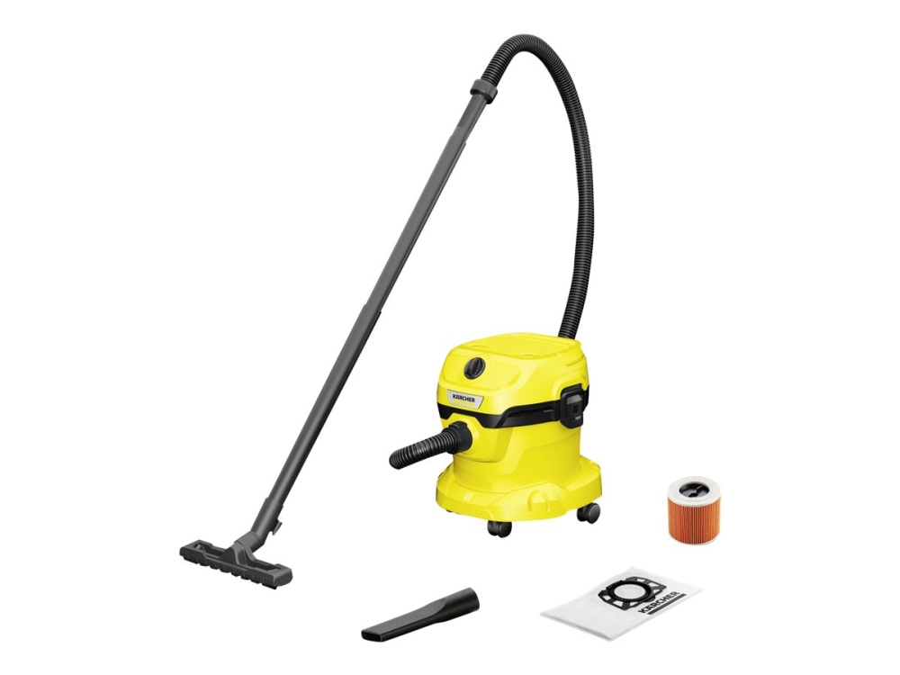 Kärcher WD 2 Plus våt- och torrdammsugare 1000 W V-12/4/18/C 12 L, gul
