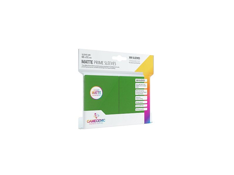 Gamegenic Matte Prime Sleeves Green (100 st)