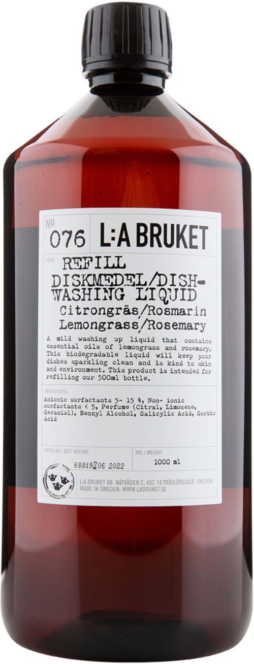 L:a Bruket Dishwashing Soap Lemongrass/Rosemary 1000 ml