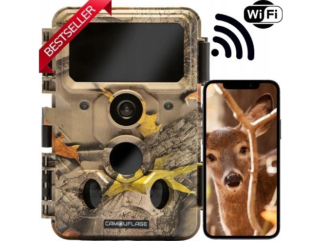 Kamerafälla – Camouflage EZ60 Pro – WiFi – WildcameraXL