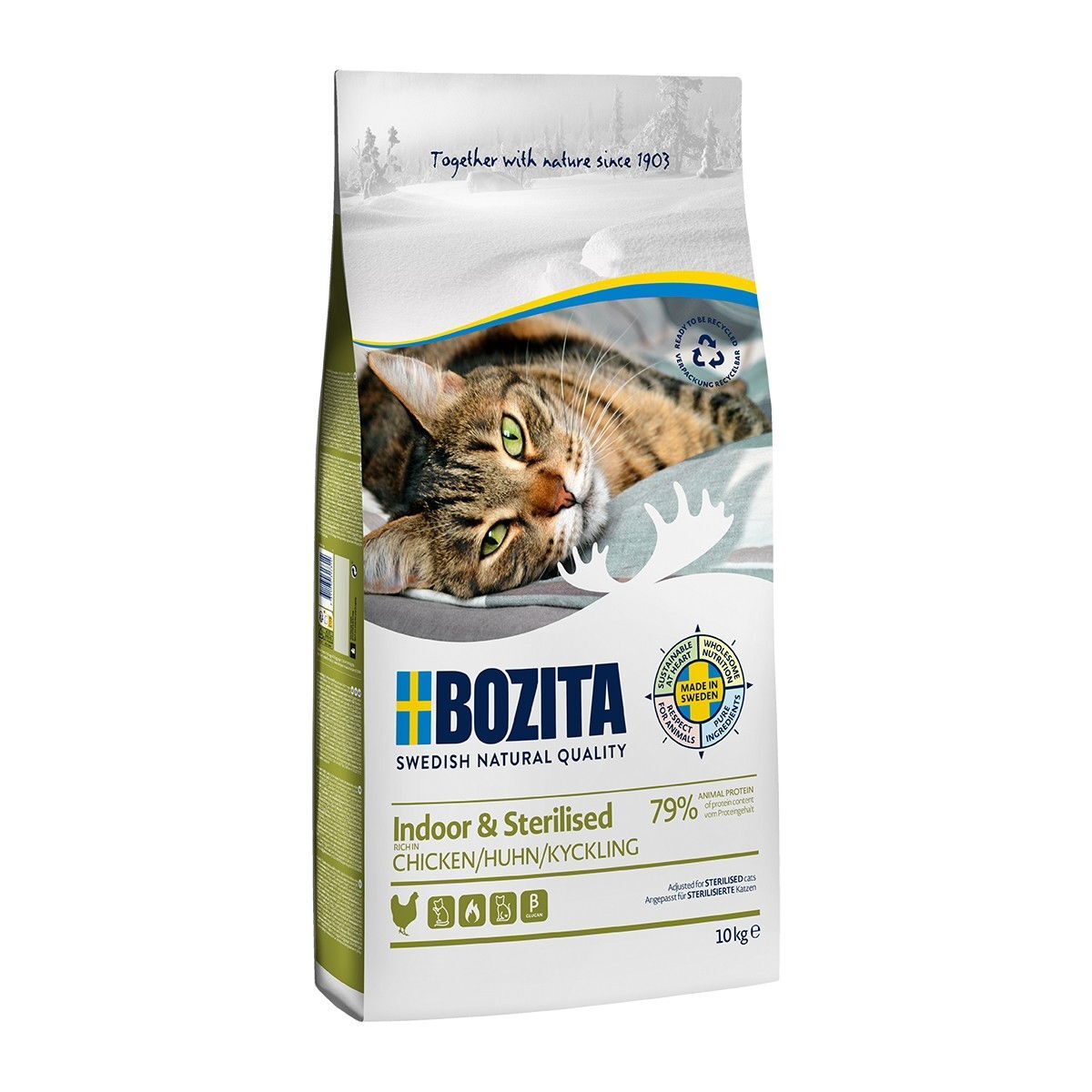 Bozita Indoor & Sterilised Chicken Torrfoder till Katt 10 kg