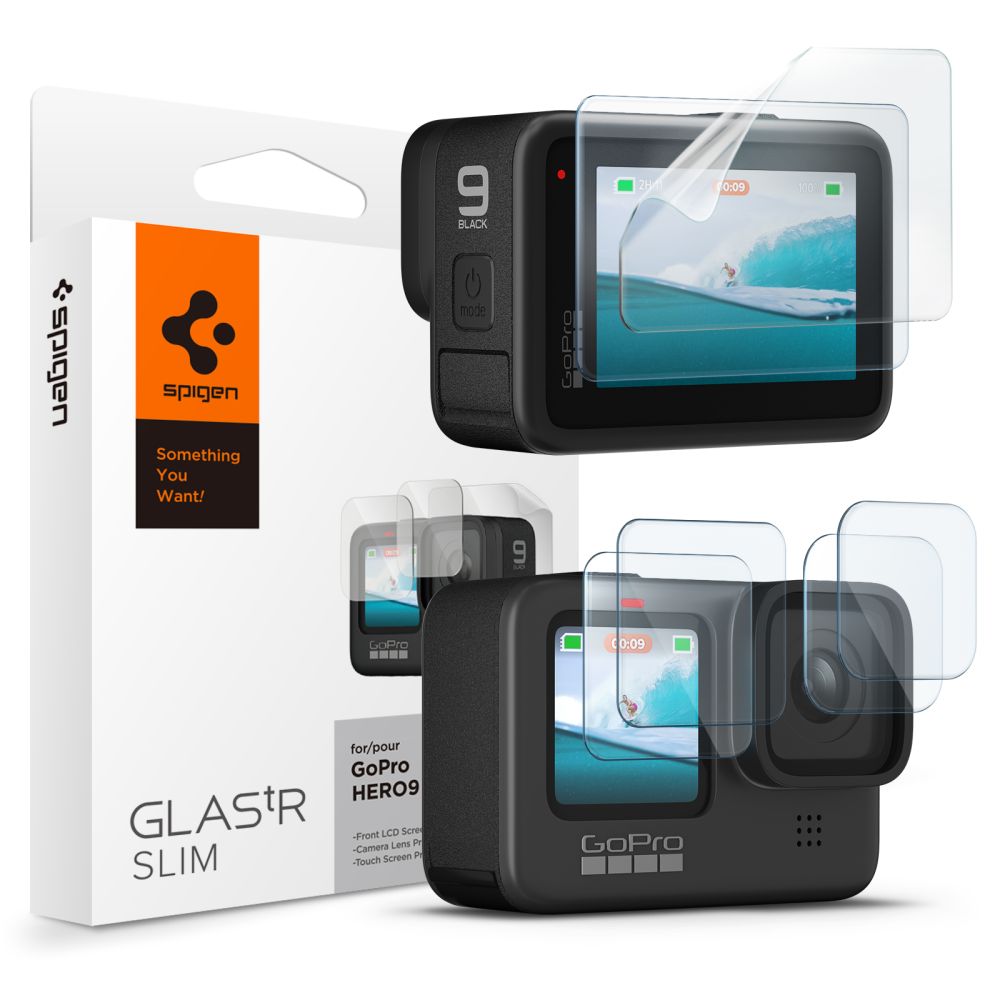 Spigen HERO11 Black Screen Protector, Transparent, GoPro HERO11 Black, Härdat glas, 62 mm, 0,254 mm, 40,9 mm