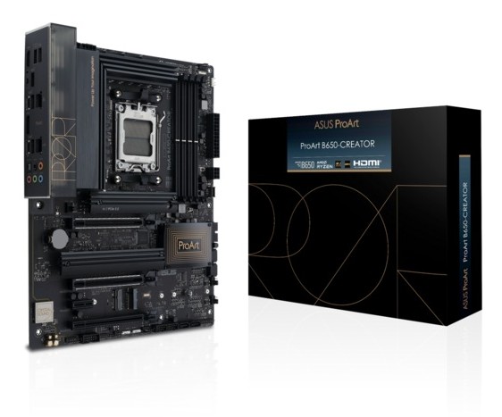 Asus ProArt B650-Creator, AMD AM5, ATX, 4xDDR5, 2xPCI Express, 3xM.2 + SATA3 RAID, HDMI/USB-C, USB-C, GigaLAN+2.5Gbe LAN, bild 3