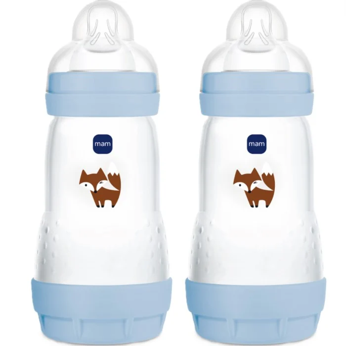 MAM Easy Start Anti-Colic 260ml Blue, 2 st