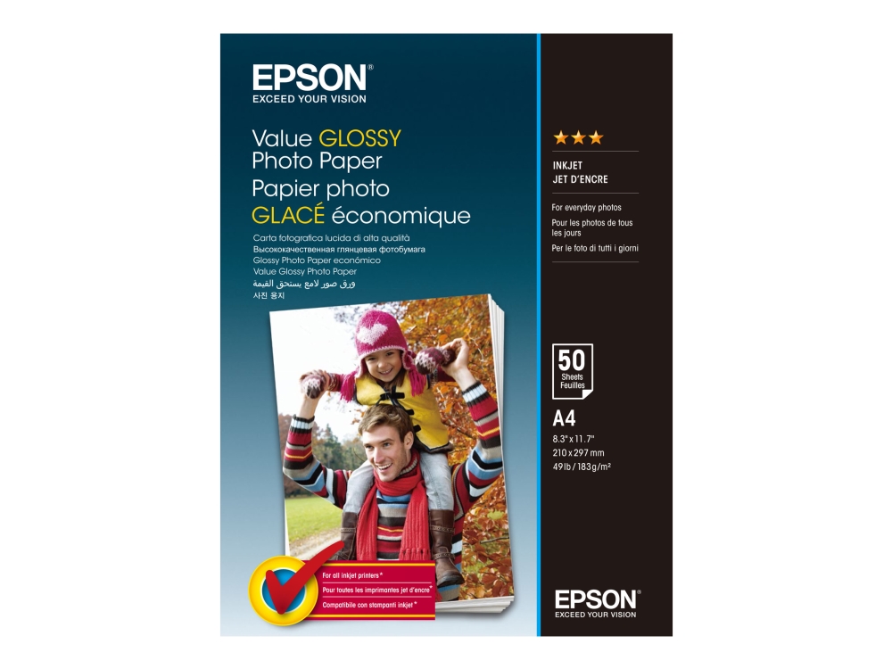 Epson Value Glossy Photo Paper A4, 183g/m2, 50 ark
