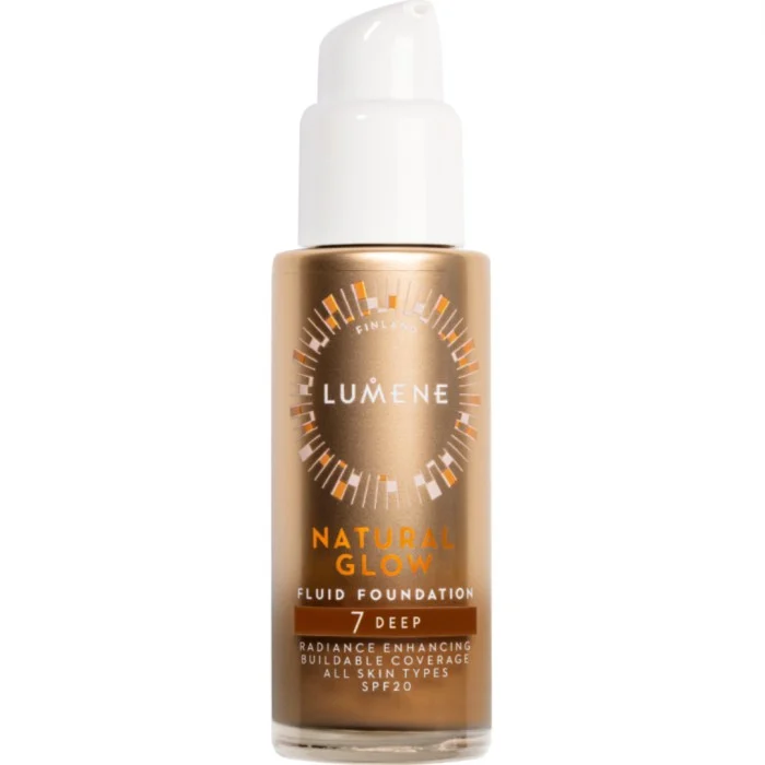 Lumene Glow Fluid Foundation SPF20 7 Deep, bild 4