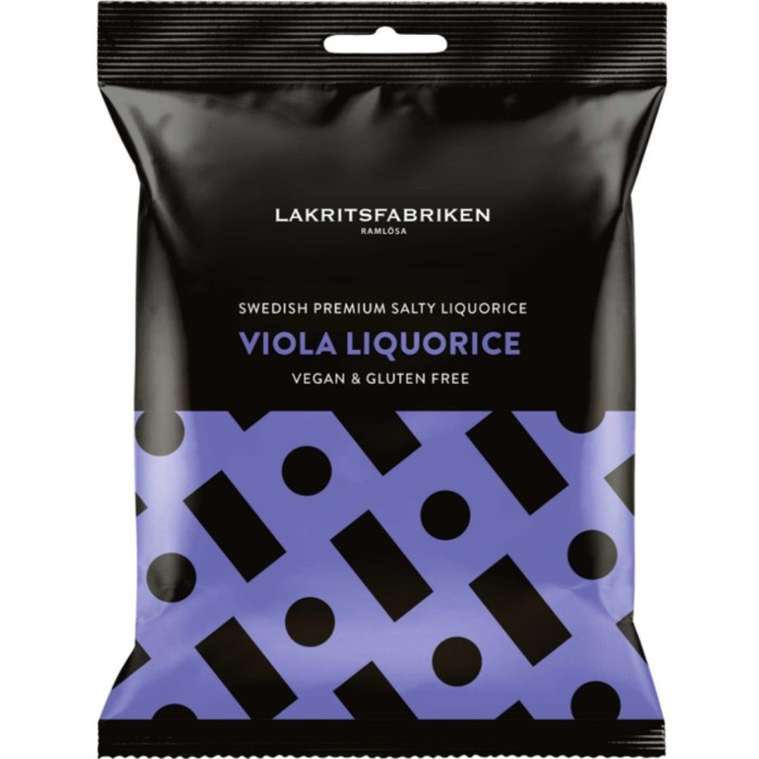 Lakritsfabriken Premium White Salty Violet Liquorice 100 g