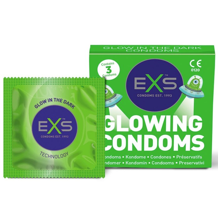 EXS Glowing kondomer 3 st