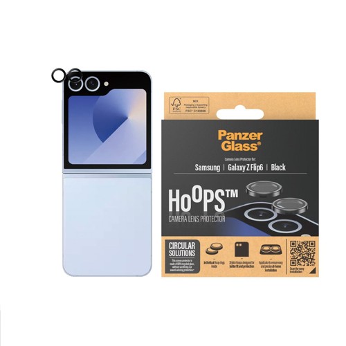 PanzerGlass Samsung Galaxy Z Flip6 Hoops kameralinsskydd. svart