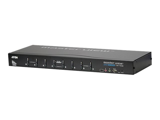 ATEN CS1768 - Omkopplare för tangentbord/video/mus/ljud - 8 x KVM/ljud - 1 lokal användare - skrivbordsmodell, rackmonterbar