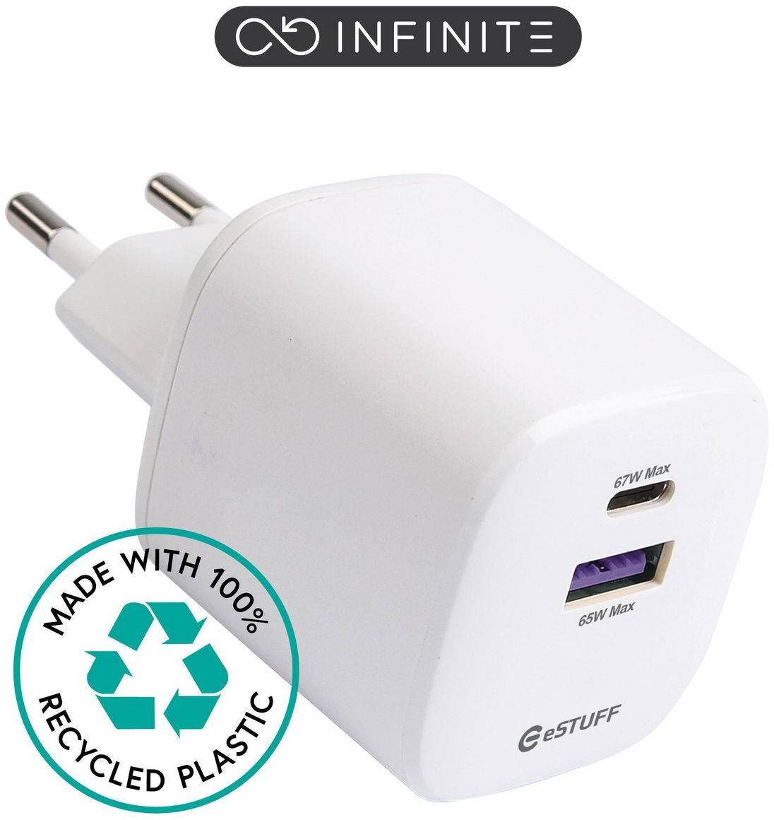 Infinite Wall Charger EU PD 67W GaN, bild 3