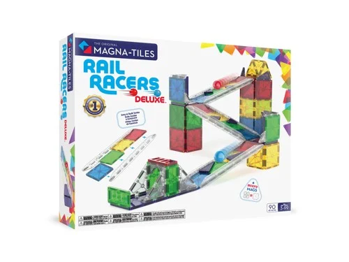 Magna-Tiles Rail Racers Deluxe 90 delar, bild 2
