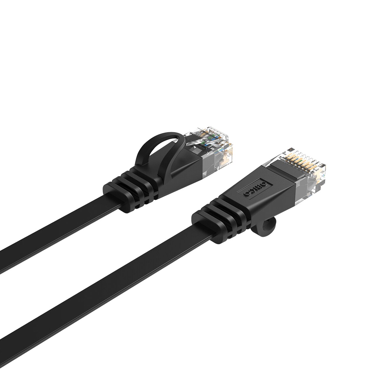 Orico PUG-C7B CAT7 10 Gbps RJ45 Ethernet-nätverkskabel för internet och LAN, platt, 3 m – svart, bild 4