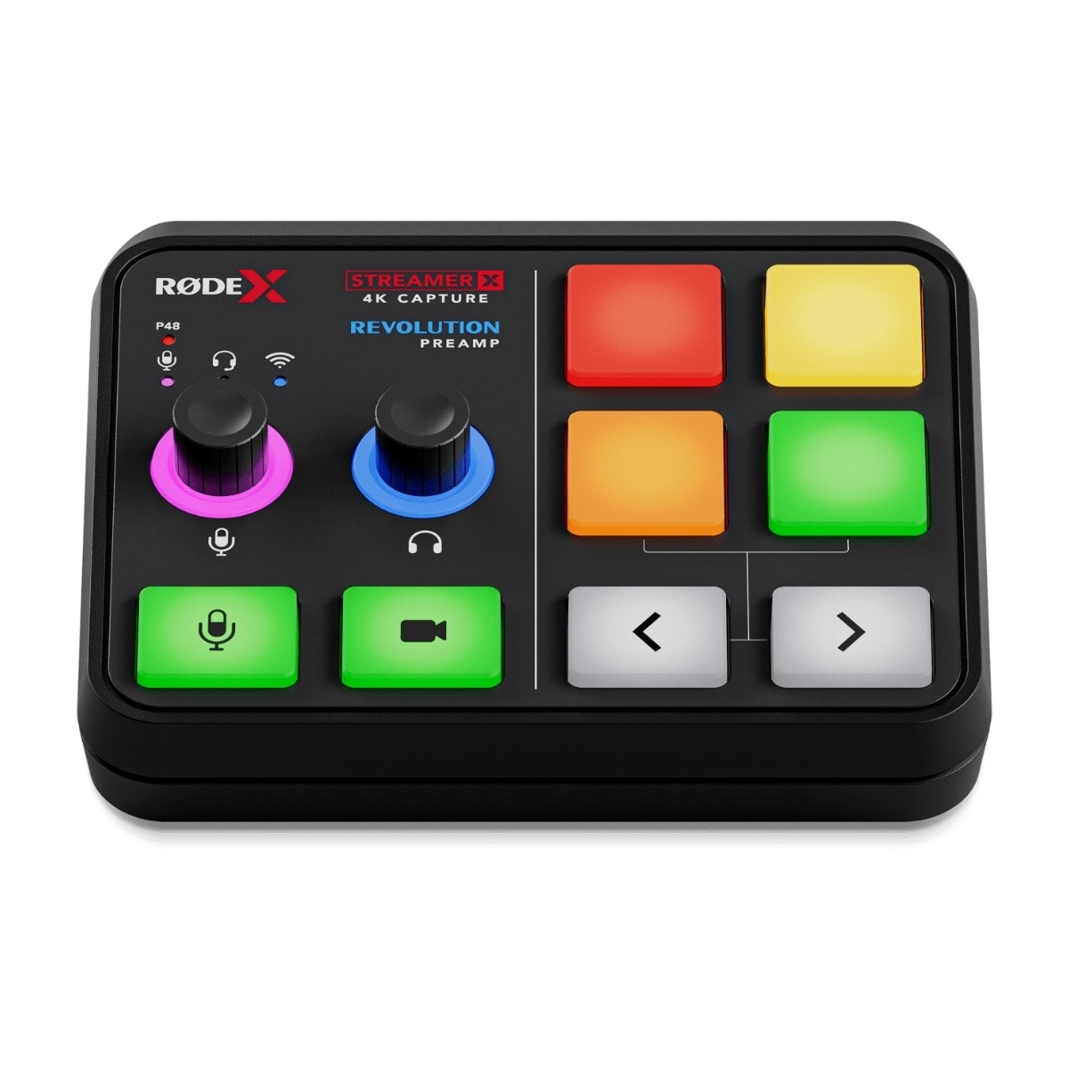 RØDE Streamer X kontrollgränssnitt
