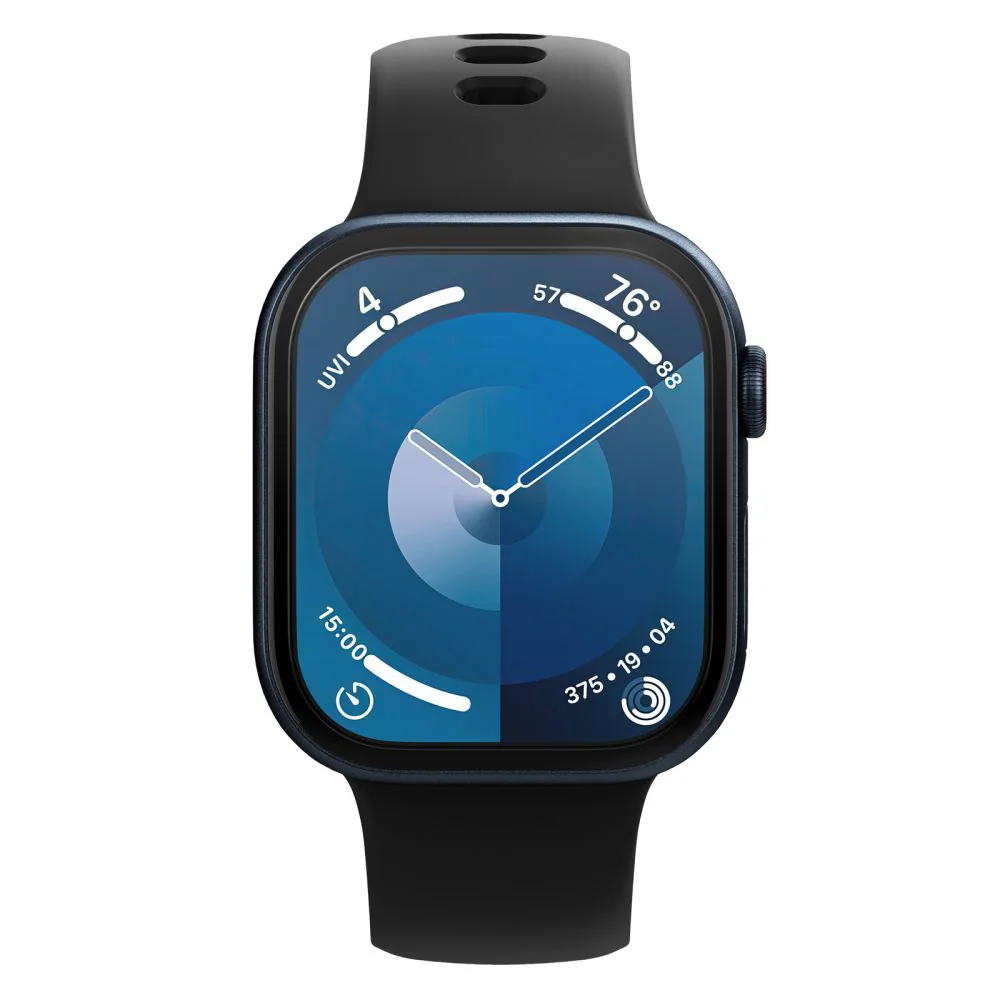 Spigen Elite Shield "EZ FIT" Hybridglas 2-PACK för Apple Watch 10 (46MM) - Klar, bild 2