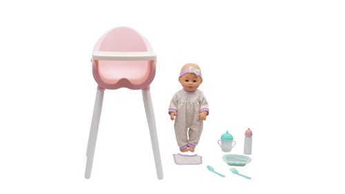 Happy Friend - Sofia Doll 35cm in feeding chair (504246), bild 3