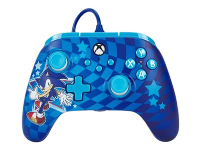PowerA Advantage, handkontroll med sladd till Xbox Series X|S - Sonic style - Wired Controller - Microsoft Xbox One