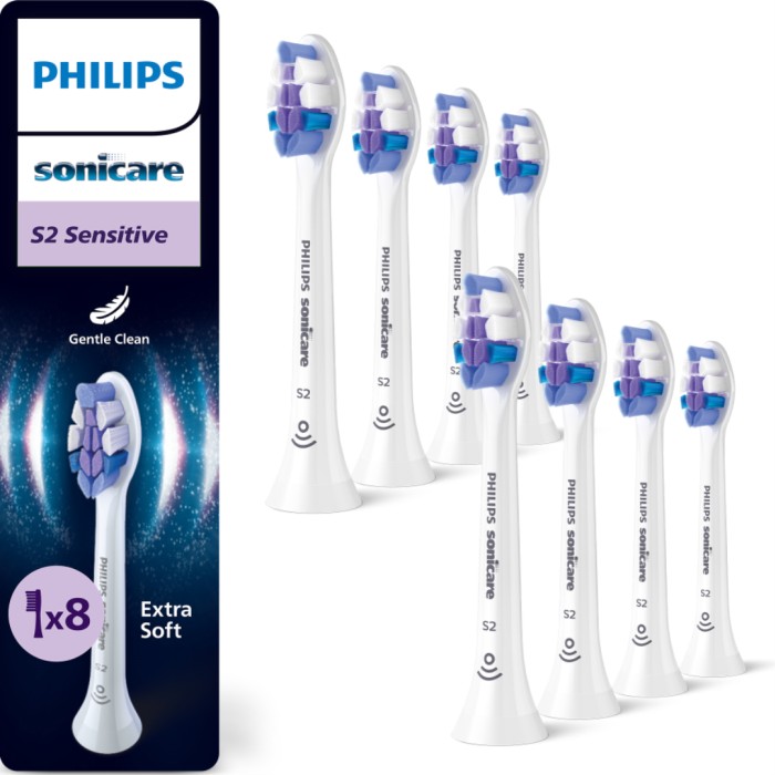 Philips Sonicare Sensitive Brush Heads White 8pcs