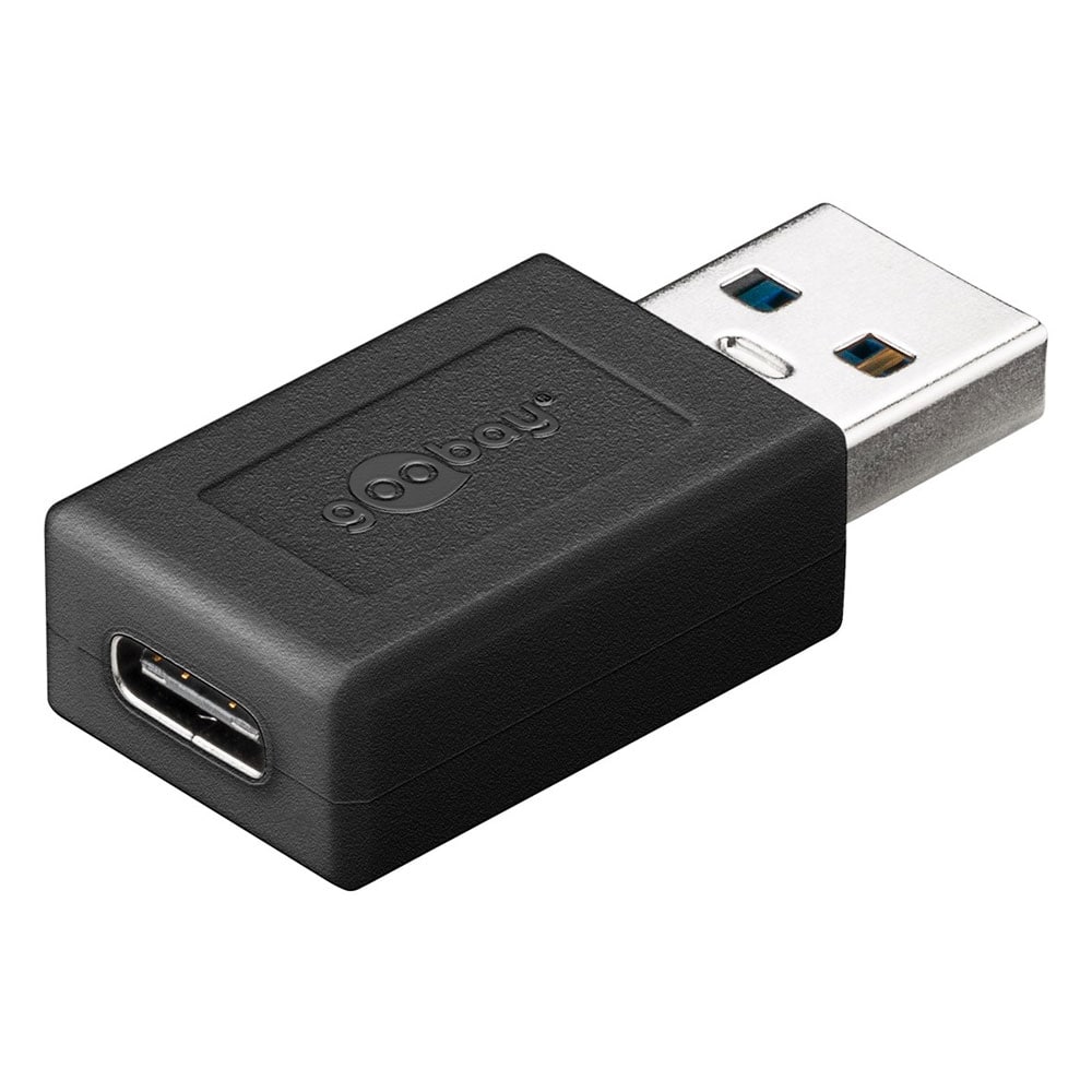 Goobay USB 3.0 SuperSpeed USB-C-adapter - Svart