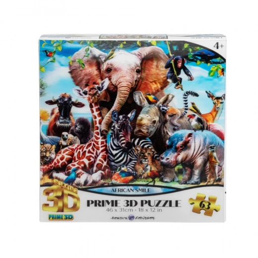 Pussel - African Smile 63 bitar