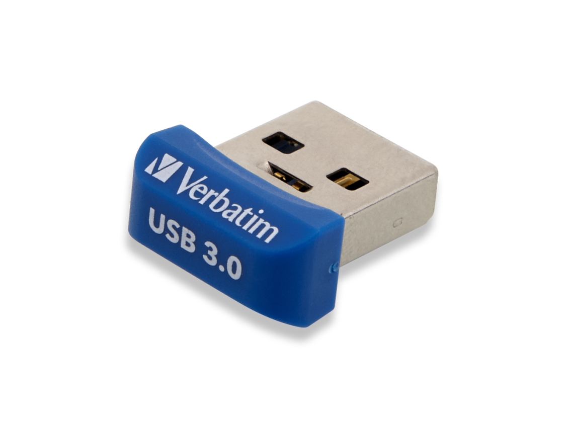 Verbatim Store 'n' Stay NANO - USB flash-enhet - 64 GB - USB 3.0 - blå