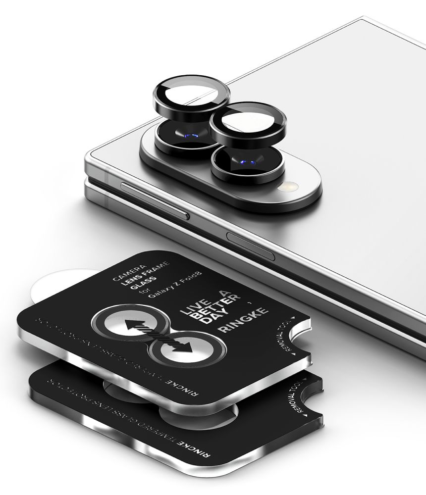 Ringke kameraskydd, 2-pack för Samsung Galaxy Z Fold 8 – svart, bild 3