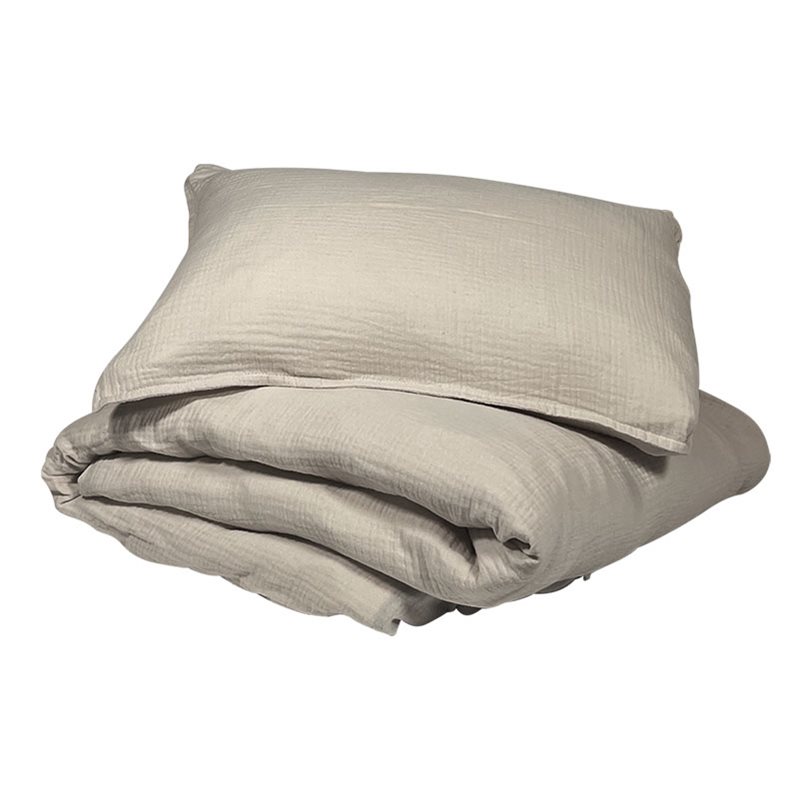 Najell bäddset i muslin, ivory white