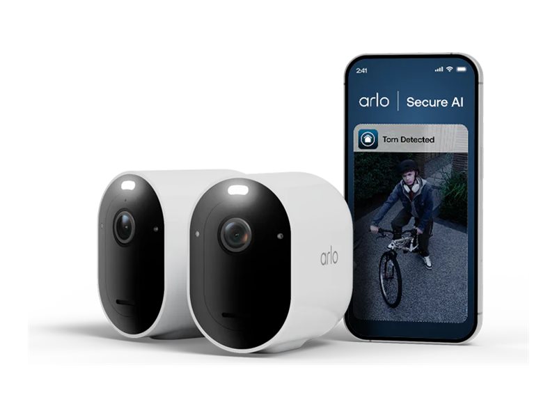 Arlo Pro 6 säkerhetskamera (2-pack, vit)