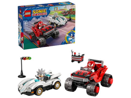 LEGO Sonic Silvers bil mot Knuckles monstertruck 77118, bild 3