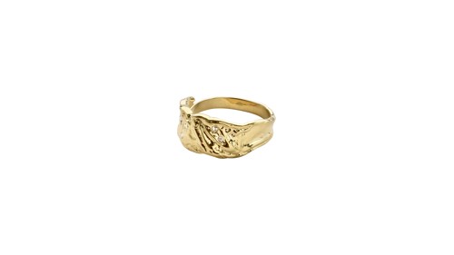 PILGRIM - SOL Organic Shaped Crystal Ring - Gold Plated, bild 3