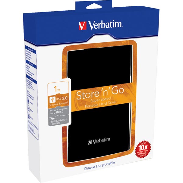 Verbatim Store 'n' Go extern hårddisk, 1 TB, svart, bild 4