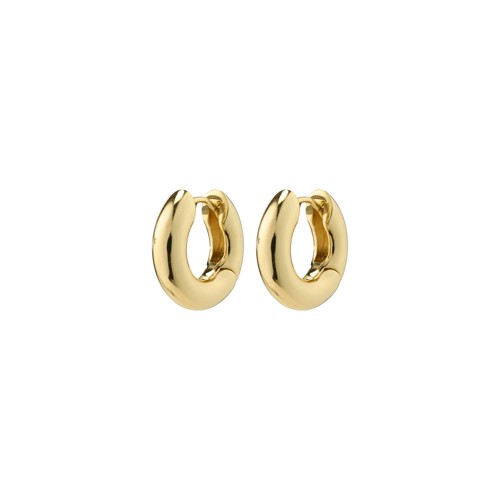 PILGRIM - AICA Chunky Huggie Hoop Earrings - Gold-Plated - 15 mm