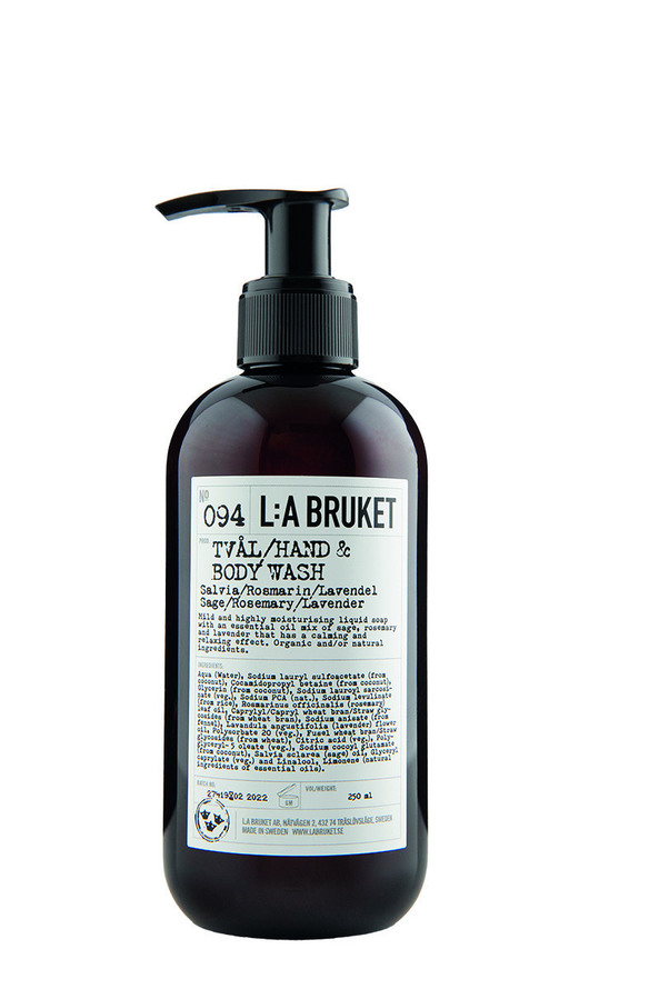 L:A BRUKET 094 Hand & Body Wash Sage/Rosemary/Lavender 240 ml, bild 2