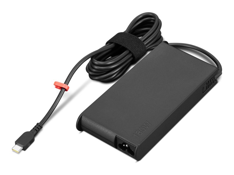 Lenovo ThinkPad 180W USB-C GaN slimmad nätadapter, svart