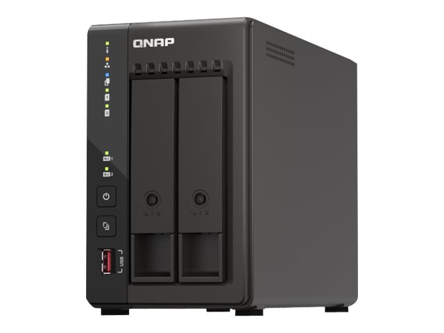 QNAP TS-253E-8G stationär 2-facks NAS Intel Celeron J6412 8 GB 2.5GbE