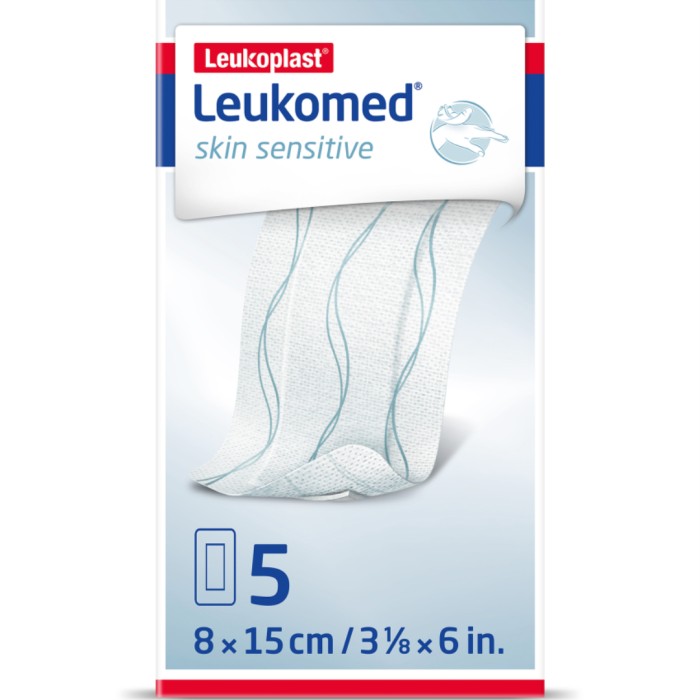 Leukoplast Leukomed Skin Sensitive 8 x 15 cm, 5 st