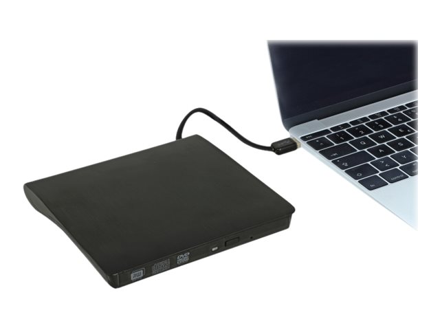Delock 5.25 External Enclosure Ultra Slim SATA > USB 3.0 - Förvaringslåda - SATA - USB 3.0 - svart