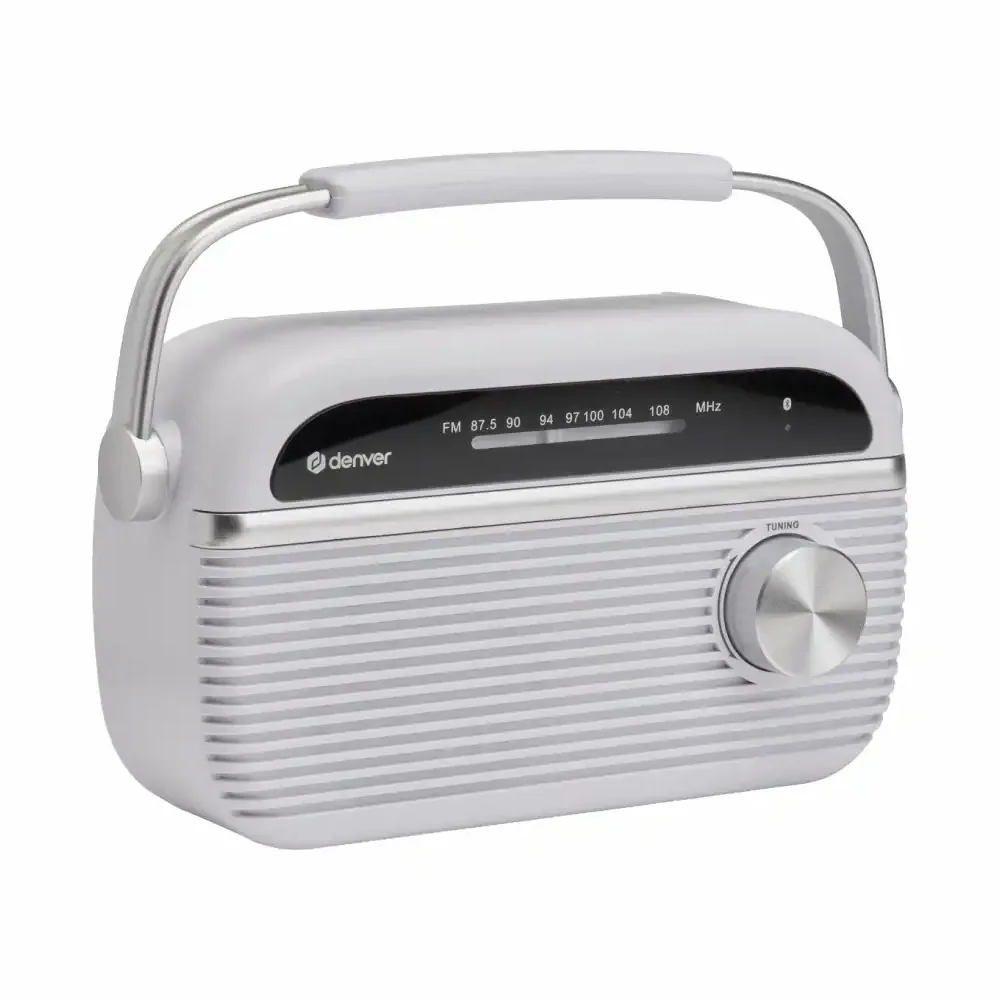 DENVER TRB-67W - FM analogue radio with Bluetooth function - white, bild 3