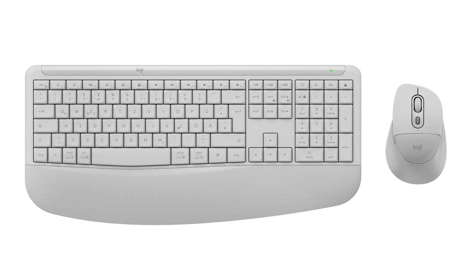 Signature Comfort Plus Combo MK880 - Naturvit - Tyska (QWERTZ)