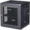 19" Skåp StarTech.com 12U, 610x550x640mm, stående eller väggmonterat, gångjärnsupphängning - Svart