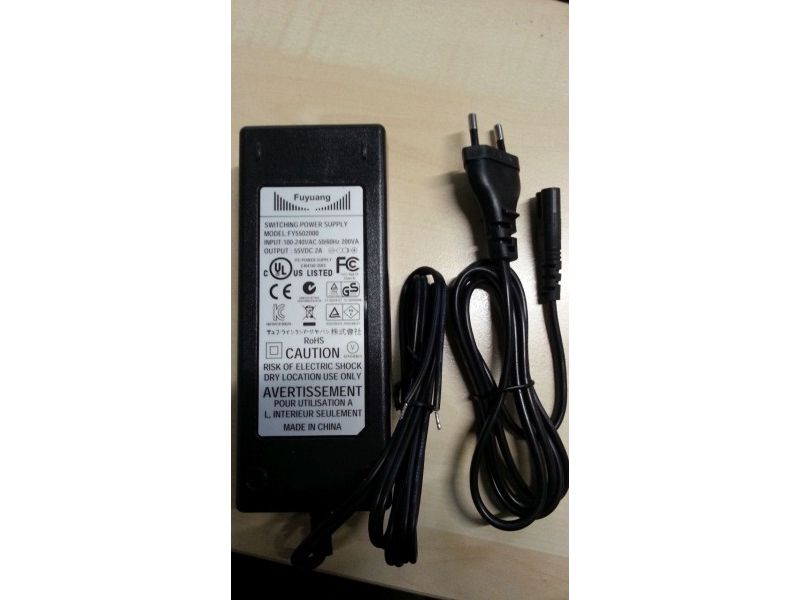 ALLNET PSU_55V_2A, PoE adapter, inomhus, 55 V, AC-till-DC, 2 A, ALLNET ALL048900