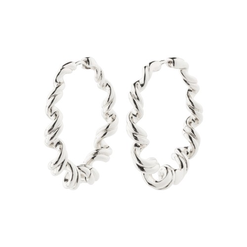 PILGRIM - LARISA Earrings - Silver-Plated - 33 mm
