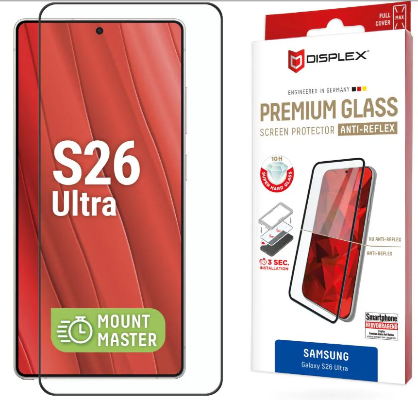 DISPLEX Premium Glass AR MM för Samsung S26 Ultra