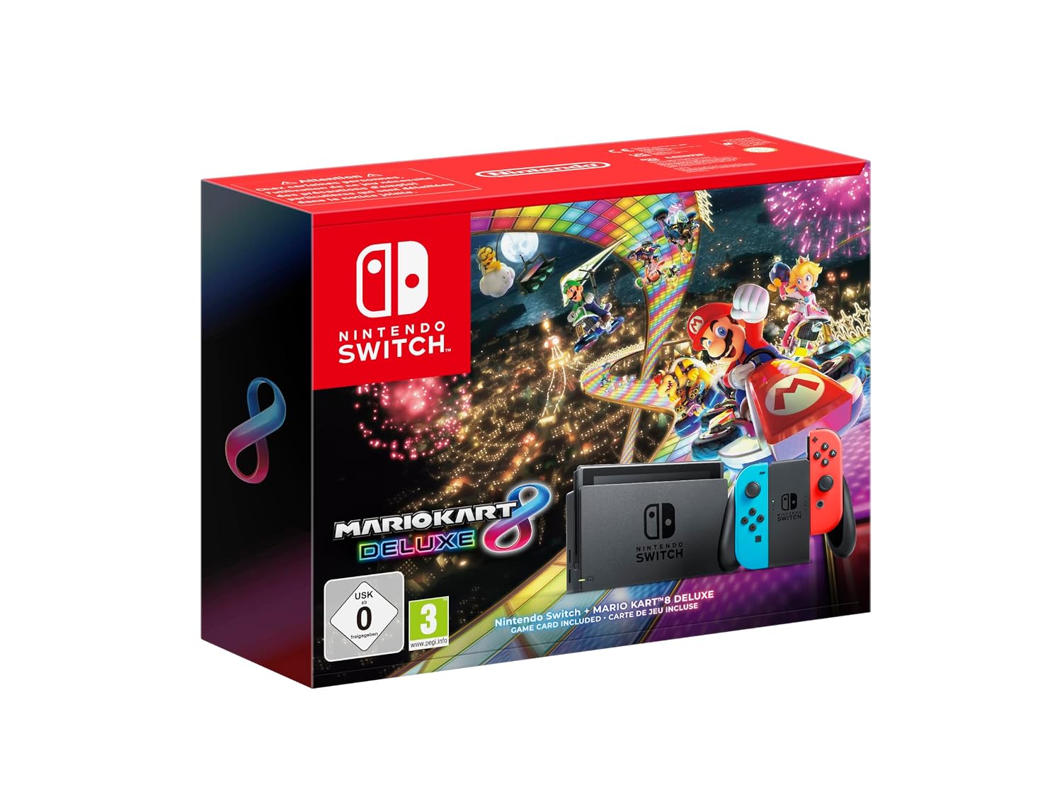 Nintendo Switch-konsol - Mario Kart 8 Deluxe-paket